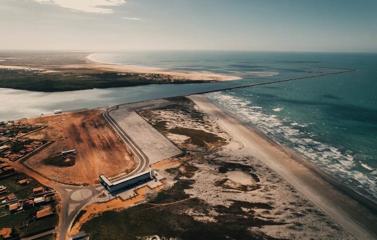 Porto Piauí deep-water terminal aerial
